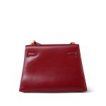 Mini Kelly 20 Rouge H Box Calfskin Gold Plated R Circle Stamp - Image 11