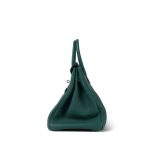 Birkin 30 Malachite Togo Palladium Plated D Stamp - Image 11
