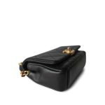 Black Lambskin Quilted Entwined Mini Single Flap Aged Hardware - Image 9