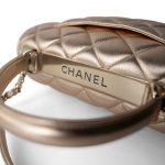21S Gold Metallic Lambskin Quilted Trendy CC Small Light Gold Hardware - Image 15