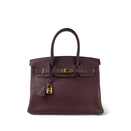 Birkin 30 Bordeaux Veau Togo Gold Plated A Stamp