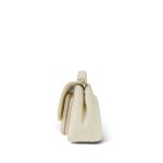 Ivory Caviar Quilted Business Affinity Flap Small Light Gold Hardware - Image 7