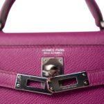 Mini Kelly Sellier Magnolia Veau Epsom Palladium Plated C Stamp - Image 3