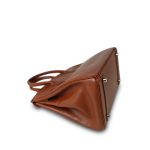 Birkin 30 Noisette Box Calfskin Gold Plated E Square Stamp - Image 17