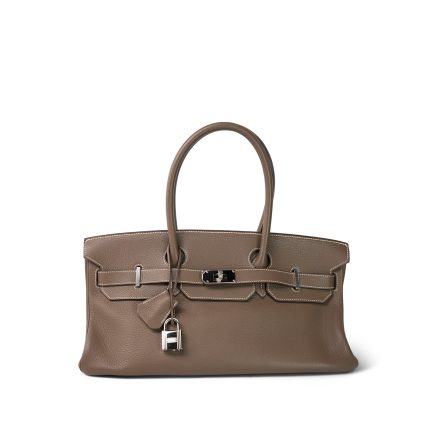 Shoulder Birkin 42 Etoupe Togo Palladium Plated [M] Stamp