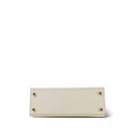 Kelly 25 Sellier Bi-Color Horseshoe (HSS) Craie/Rose Jaipur Epsom Gold Plated A Stamp - Image 11