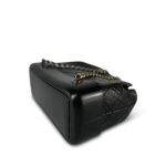 Black Aged Calfskin Quilted Gabrielle Backpack Small MHW - Image 8
