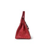 Birkin 30 Rouge Vif Ostrich Gold Plated X Stamp - Image 11