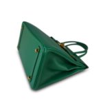 Birkin 30 Malachite Epsom Gold Plated C Stamp - Image 11