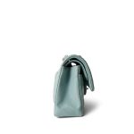 Tiffany Blue Caviar Quilted Classic Flap Small Light Gold Hardware - Image 6