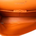 Orange Lambskin Quilted Classic Flap Medium Gold Hardware - Image 14