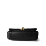 Black Lambskin Quilted Entwined Mini Single Flap Aged Hardware - Image 6