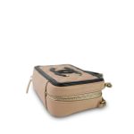 Beige/Black CC Filigree Vanity Case Mini Aged Gold Hardware - Image 4
