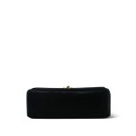Vintage Black Lambskin Quilted Mini Border Single Flap Bag Gold Hardware - Image 3