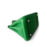Birkin 25 Bambou Togo Palladium Plated [R] Stamp - Image 10