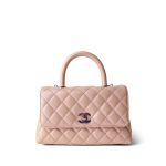 21K Iridescent Pink Caviar Quilted Small Coco Handle - Image 3