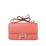 Constance Elan Flamingo Epsom Palladium Plated R Square Stamp