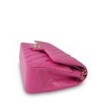 19C Pink Caviar Quilted Classic Flap Medium Light Gold Hardware - Image 5