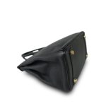 Birkin 25 Noir Veau Togo Gold Plated T Stamp - Image 30