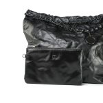 23C So Black Calfskin Quilted 22 Hobo Bag Medium - Image 16