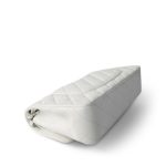 White Caviar Quilted Classic Flap Medium Silver Hardware - Image 9
