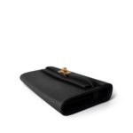 Kelly Wallet To Go Black Veau Epsom Gold Plated B Stamp - Image 6