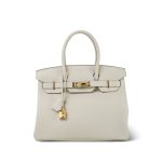 Birkin 30 Craie Veau Togo Gold Plated C Stamp