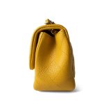 18S Yellow Caviar Quilted Mini Square Flap LGHW - Image 4