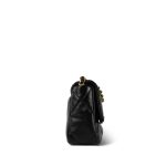 22C Black Lambskin Quilted Small 19 Flap Mixed Hardware - Image 8