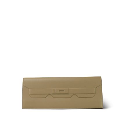Shadow Kelly Cut Clutch Beige Marfa Swift B Stamp