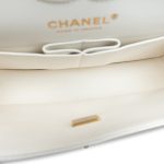 White Caviar Quilted Classic Flap Small LGHW - Image 12