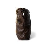 23A Brown Calfskin Quilted Mini 22 Bag Antique Gold Hardware - Image 7