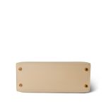 Kelly 25 Sellier Parchemin / Light Beige Box Calfksin E Square Stamp - Image 15