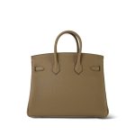 Birkin 25 Beige Marfa Veau Togo Palladium Plated W Stamp - Image 5