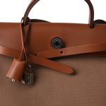 Herbag Zip 31 Fauve and Chai Toile Vache Hunter Palladium Plated - Image 8