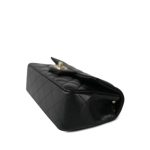 22P Black Lambskin Quilted Mini Rectangular Flap Light Gold Hardware - Image 8