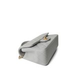 21A Grey Lambskin Quilted Mini Top Handle Aged Gold Hardware - Image 8