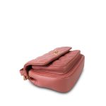 20C Pink Lambskin Quilted Top Handle Flap Aged Gold Hardware - Image 7