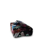 24C Multicolor Sequin Logo Quilted Rectangular Mini Flap Ruthenium Hardware - Image 4