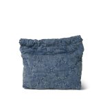 24S Washed Denim Quilted Small 22 Hobo Bag - Image 6
