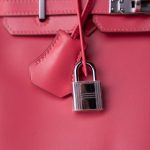 Birkin 25 Rose Lipstick Tadelakt Palladium Plated [R] Stamp - Image 11