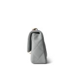 24P Grey Caviar Quilted Sweetheart Mini Flap Aged Gold Hardware - Image 2