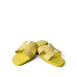 Hermès Calfskin Oran Sandals Jaune Curcuma Size 40 - Image 2