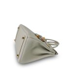 Birkin 25 Gris Perle Togo Gold Plated B Stamp - Image 14