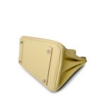 Birkin 25 Jaune Poussin Togo Palladium Plated Z Stamp - Image 9