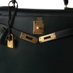 Kelly 28 Vert Fonce Box Calfskin Gold Plated [A] Stamp - Image 18