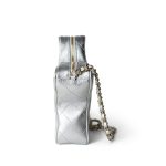 24C Metallic Silver Lambskin Quilted Star Bag Light Gold Hardware - Image 7