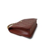 24A Brown Caviar Quilted Large Single Flap Aged Gold Hardware - Image 11