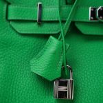 Hermes Birkin 30 Bambou Togo Palladium Plated [R] Stamp - Image 11