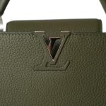 Louis Vuitton Capucines BB Khaki Taurillon Silver Hardware - Image 13